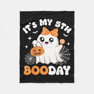 Cobertor De Velo É Meu 5º Dia do Boo, Fantasma Divertido de Hallowe