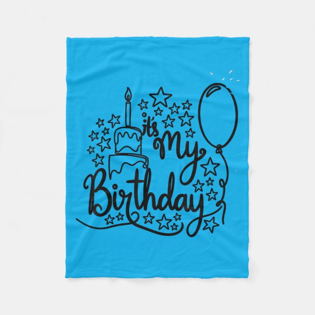 Cobertor De Velo É Meu Aniversário (Frente)
