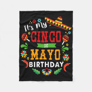 Cobertor De Velo É Meu Aniversário De Cinco De Maio Festa De Aniver