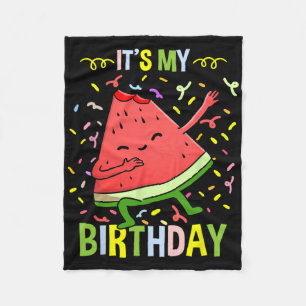 Cobertor De Velo É Meu Aniversário Melancia