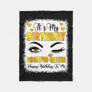 Cobertor De Velo É Meu Aniversário Rainha Escorpião Feliz Aniversár
