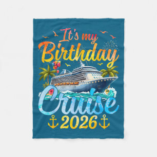 Cobertor De Velo É Meu Cruzeiro de Aniversário 2026 Cruzeiro de Ani