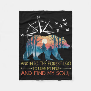 Cobertor De Velo E Na Floresta Eu Vou Perder Minha Mente Acampament