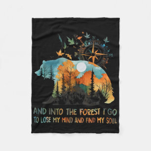 Cobertor De Velo E Na Floresta Eu Vou Perder Minha Mente Acampando