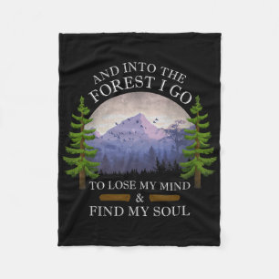 Cobertor De Velo E Na Floresta Eu Vou Perder Minha Mente E Encontra