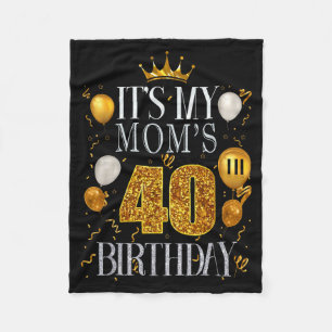 Cobertor De Velo É o 40º Aniversário da Minha Mãe Feliz Aniversário