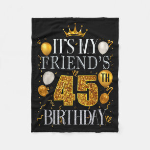 Cobertor De Velo É o 45º aniversário do meu amigo Feliz aniversário