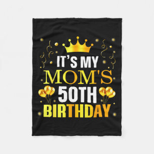 Cobertor De Velo É o 50º Aniversário da Minha Mãe Feliz Aniversário