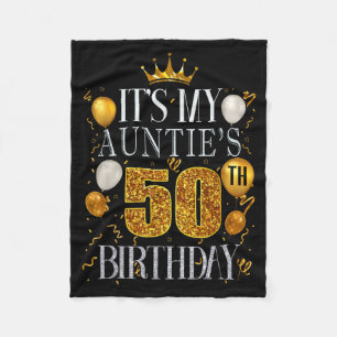 Cobertor De Velo É o 50º aniversário da minha tia Feliz aniversário