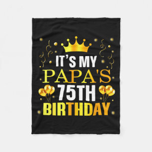 Cobertor De Velo É o 75º aniversário do meu papai Feliz aniversário