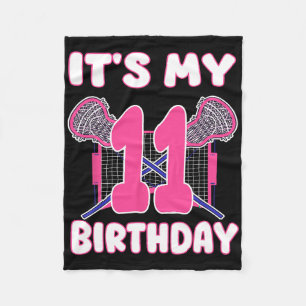 Cobertor De Velo É o meu 11 Birthday Lacrosse Themed Party 11 Yea