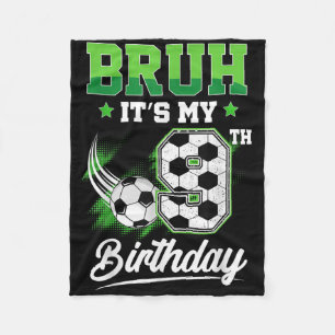 Cobertor De Velo É o meu 9º aniversário Garoto Fã de esportes Menin