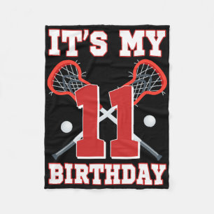 Cobertor De Velo É o meu jogador de Lacrosse, meu 11 Aniversário de