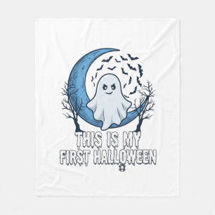 Cobertor De Velo É Primeiro Fantasma do Halloween Lua Crescente Mor