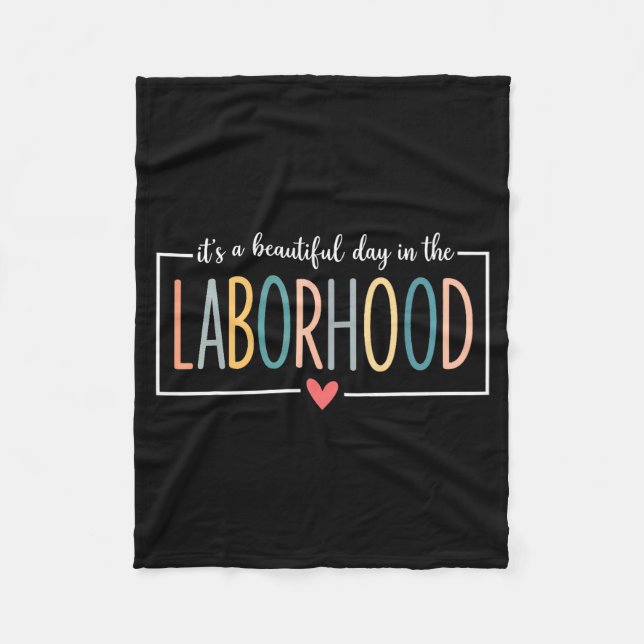 Cobertor De Velo É Um Belo Dia No Laborhood  (Frente)