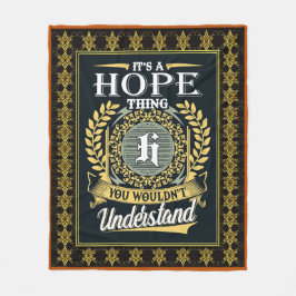 Cobertor De Velo É uma coisa de esperança que você não poderia ente