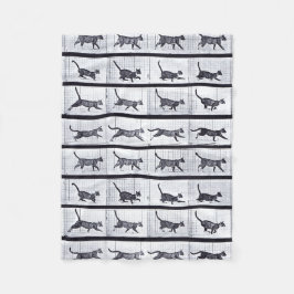 Cobertor De Velo EADWEARD MUYBRIDGE: Gato que anda - cobertura