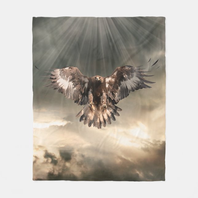 Cobertor De Velo Eagle dourado (Frente)