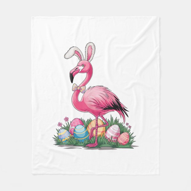 Cobertor De Velo Easter Flamingo T-Shirt (Frente)