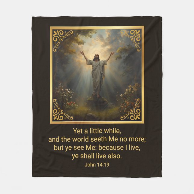 Cobertor De Velo Easter Resurrection Religious (Frente)