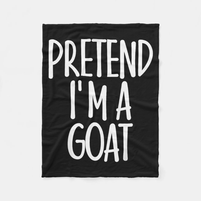 Cobertor De Velo Easy Pretend I'm Goat Costume Gift Funny Farmer Ha (Frente)