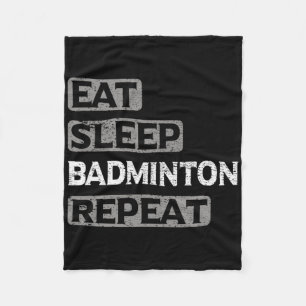 Cobertor De Velo Eat Sleep Badminton Repetir