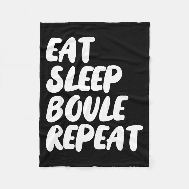 Cobertor De Velo Eat Sleep Boule Repeat Saying Funny Petanque Boule (Frente)