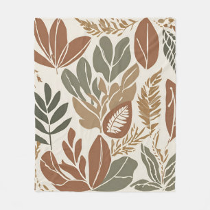 Cobertor De Velo Eclectic Natural Terracotta Wildflower Rustic Boho