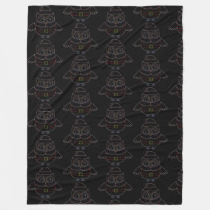 Cobertor De Velo Eclectic Owl Blanket