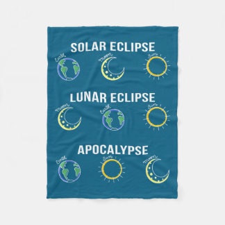 Cobertor De Velo Eclipse Solar Eclipse Lunar Apocalipse Arte