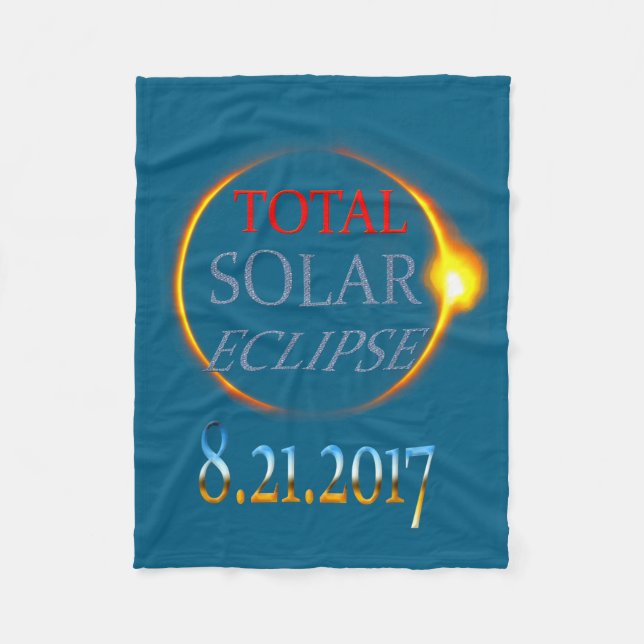 Cobertor De Velo Eclipse Solar Total 2017 (Frente)