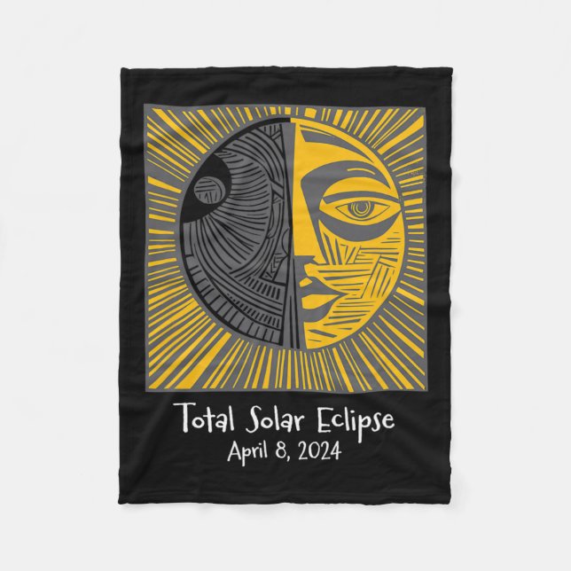 Cobertor De Velo Eclipse Solar Total Abril 8 (Frente)
