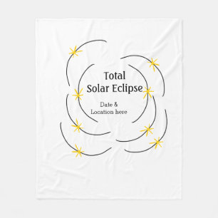 Cobertor De Velo Eclipse solar total adicionar data localização met