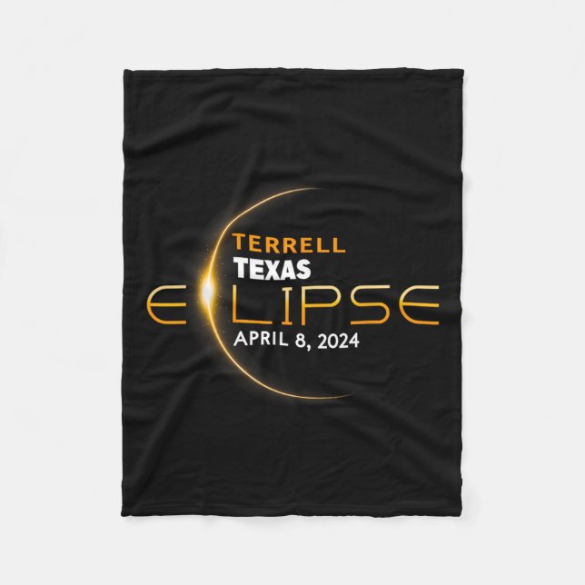 Cobertor De Velo Eclipse Solar Total Terrell Texas 2024  (Frente)