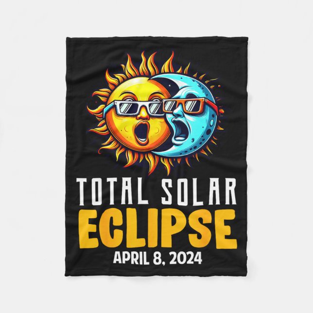 Cobertor De Velo Eclipse Total Solar Gráfico EUA Sol (Frente)
