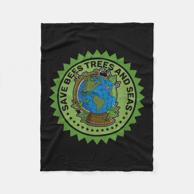 Cobertor De Velo Ecologista Animais de Proteção Ambiental (Frente)