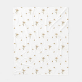 Cobertor De Velo Edelweiss Alpine Watercolor Wildflower