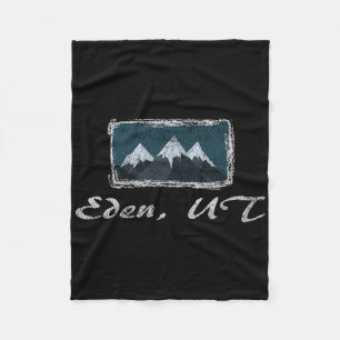 Cobertor De Velo Eden Vintage Utah Diversão de Esqui de Inverno