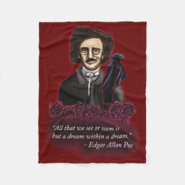 Cobertor De Velo Edgar Allan Poe, Academia Escura