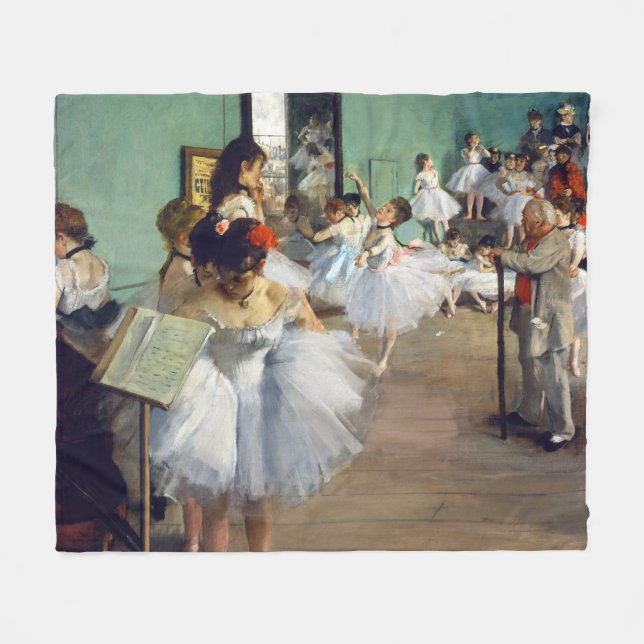 Cobertor De Velo Edgar Degas - A Classe da Dança (Frente (Horizontal))