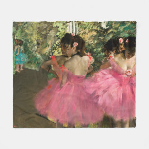 Cobertor De Velo Edgar Degas - Dançarinos a rosa