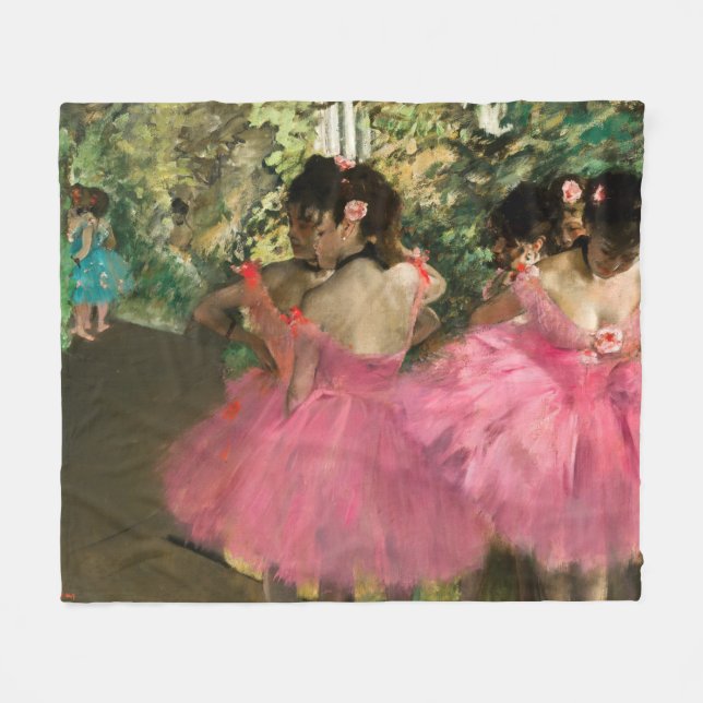 Cobertor De Velo Edgar Degas - Dançarinos a rosa (Frente (Horizontal))