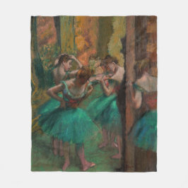Cobertor De Velo Edgar Degas - Dançarinos, Rosa e Verde