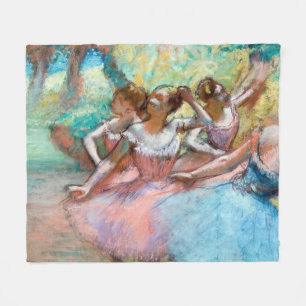Cobertor De Velo Edgar Degas - Quatro Ballerinas no Palco