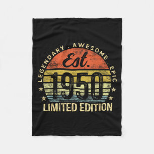 Cobertor De Velo Edição Limitada Est 1950 75º Aniversário Vintage 7