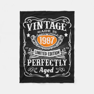 Cobertor De Velo Edição Vintage 1987 Lied Presentes 40 Anos 40º