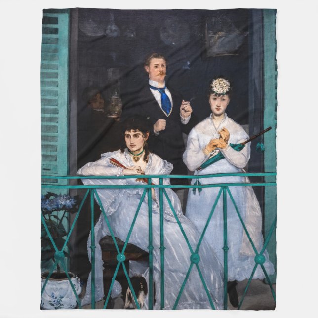 Cobertor De Velo Edouard Manet - A Varanda / Le Balcon (Frente)
