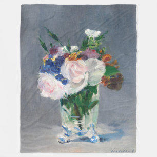 Cobertor De Velo Edouard Manet - Flores em um Vaso de Cristal