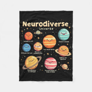 Cobertor De Velo Educação Conscientização do Autismo Universo Neuro