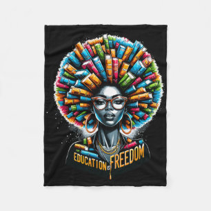 Cobertor De Velo Educação É Liberdade Mês da História Negra Profess